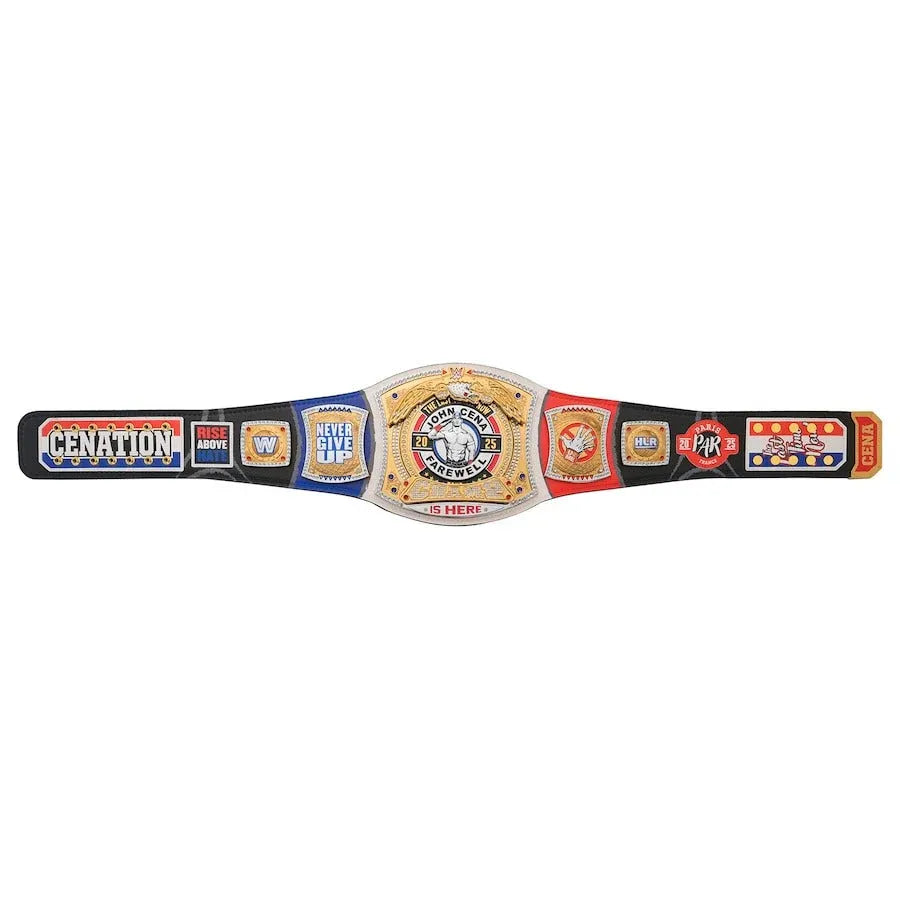 John Cena Farewell Tour 2025 Paris Spinner Championship Replica Title Belt ChampionshipBeltUS