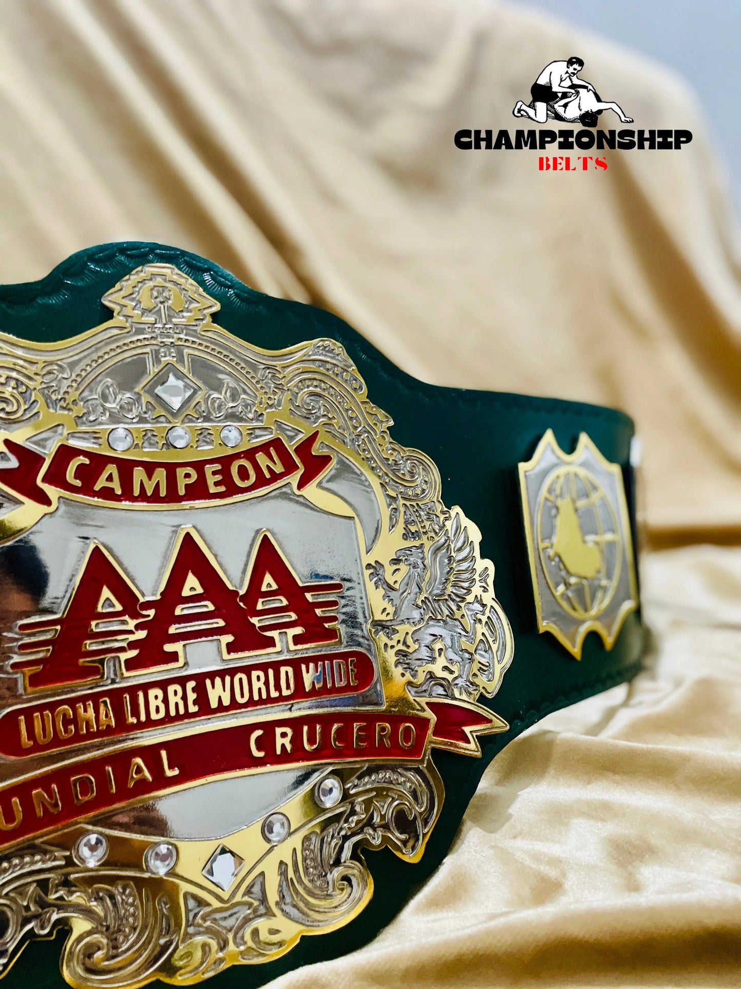 The AAA World Cruiserweight Championship Replica Title Belt