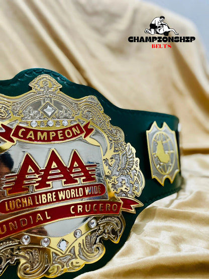 The AAA World Cruiserweight Championship Replica Title Belt