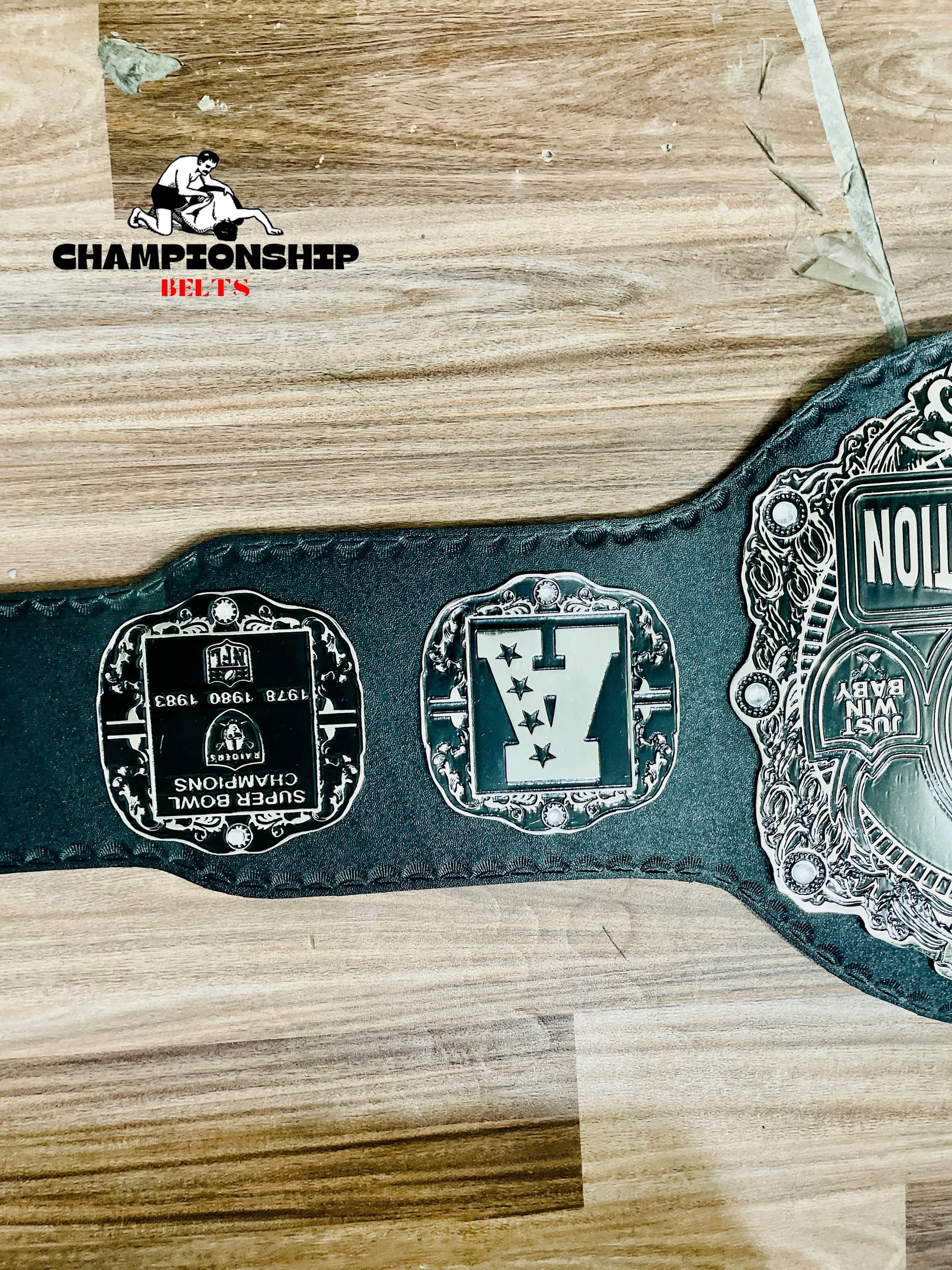 Las Vegas NFL Championship Belts Raiders Heavyweight NFL Title Belt