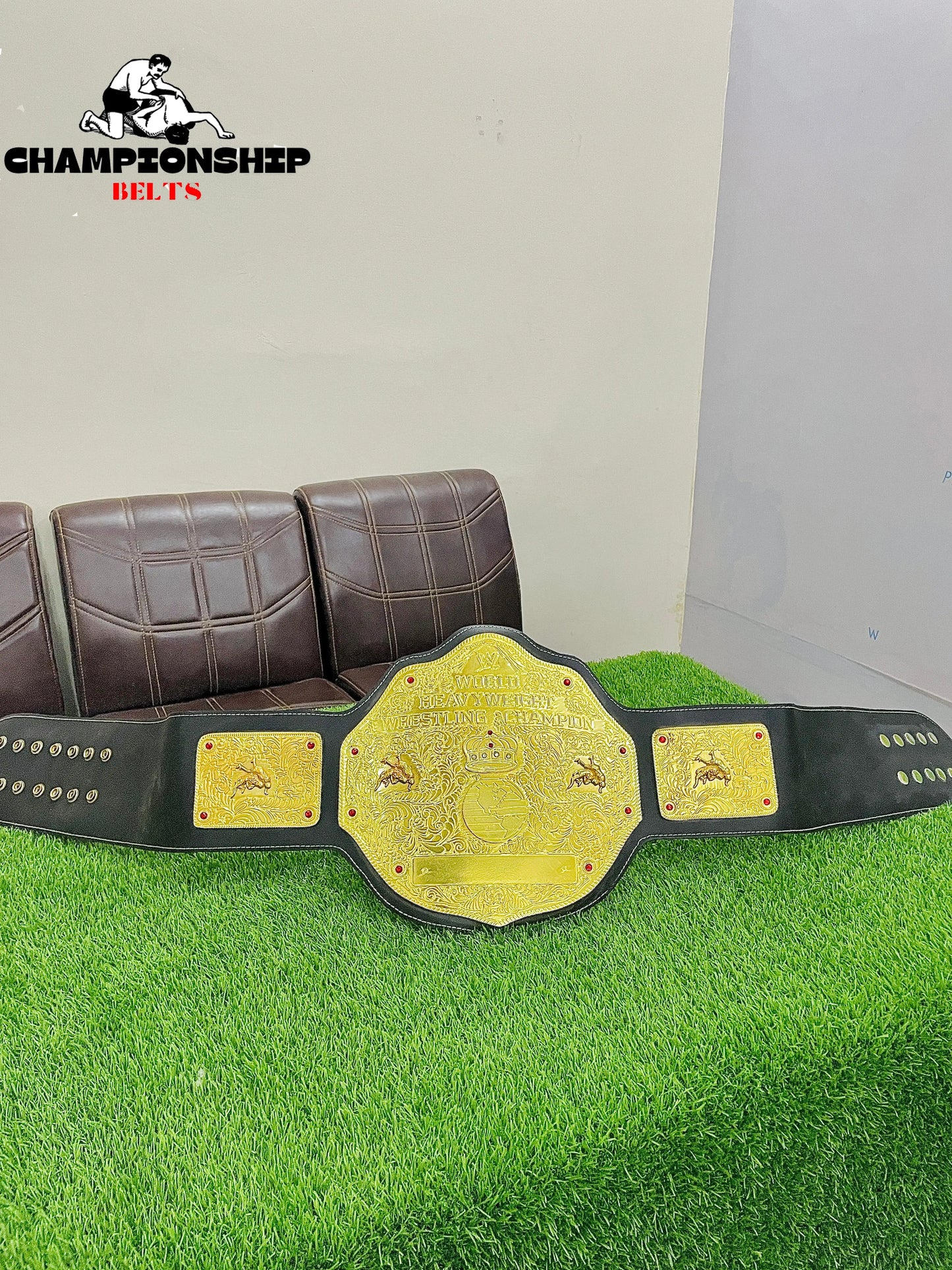 Big Gold Heavyweight Championship Replica title Belt