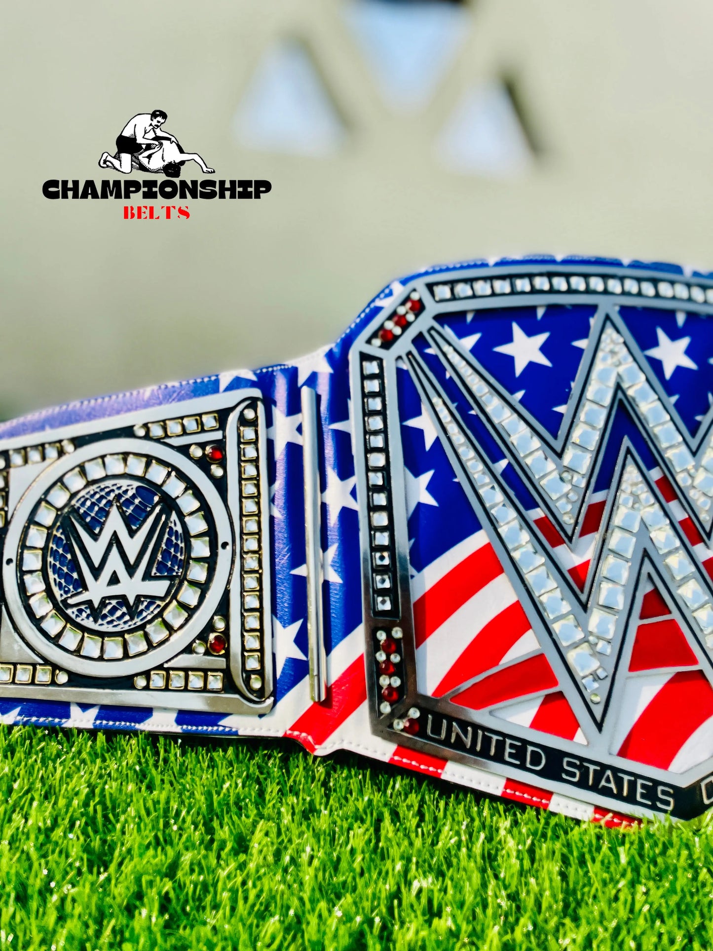 United States Flag World Championship Replica Title Belt