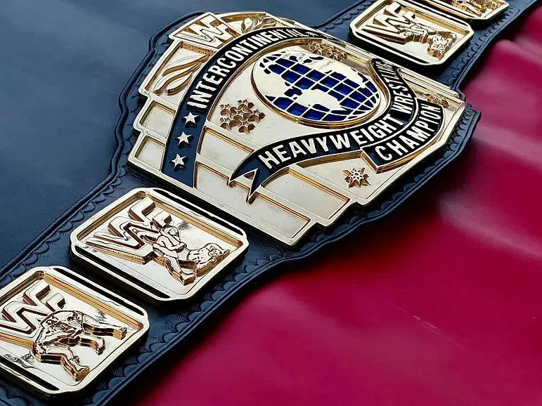 24K GOLD WWF Intercontinental Heavyweight Championship Belt 
