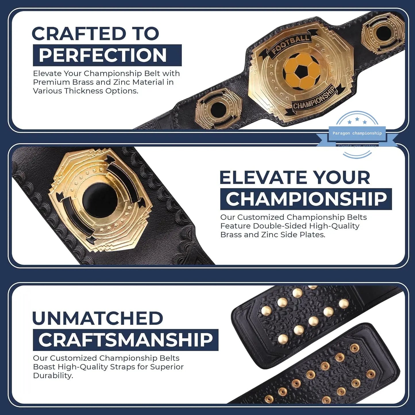 Custom 4lb Wrestling Championship Belt – Design Your Own