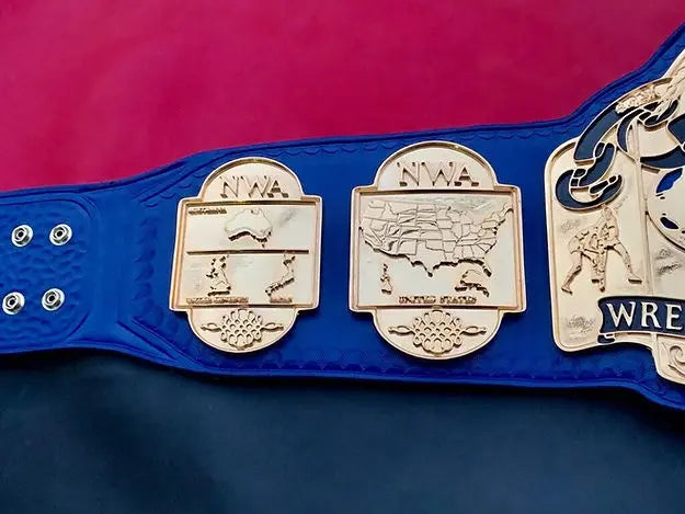 24K Gold NWA Tag Team Heavyweight Championship Belt 