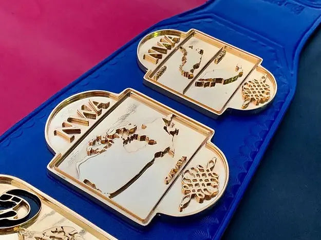 24K Gold NWA Tag Team Heavyweight Championship Belt 