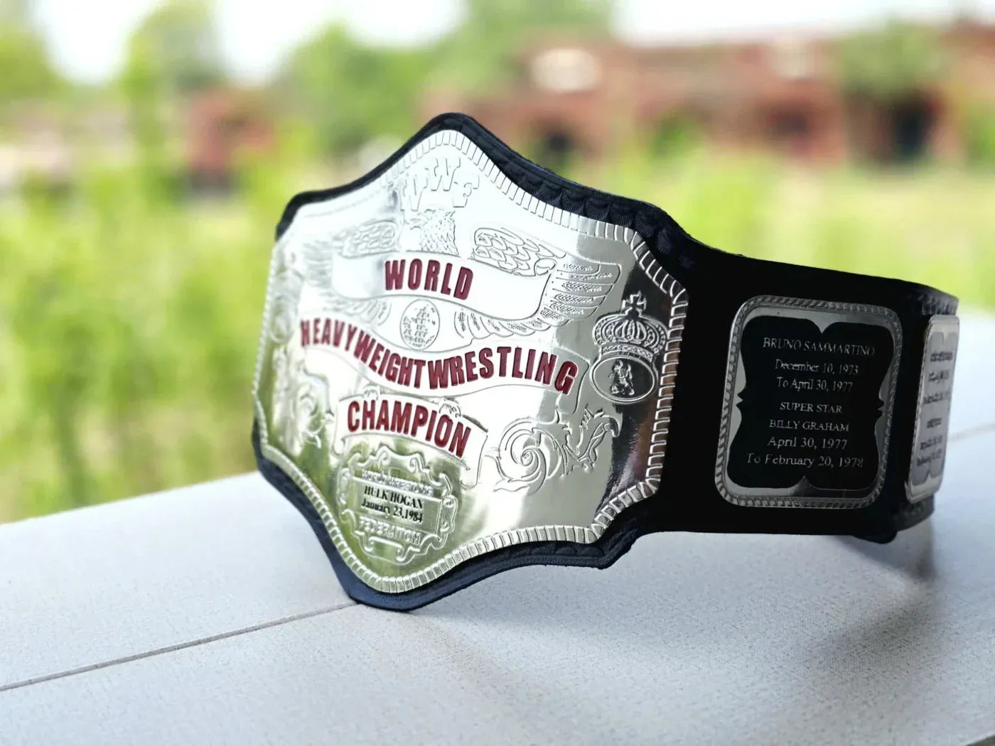 Hogan 84 Championship Belt Nickel Plated...!!! ChampionshipBeltUS