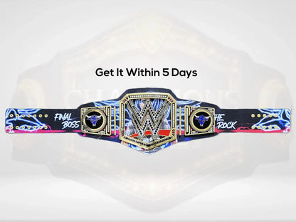 The Rock Custom Undisputed World Wrestling Championship Belt ChampionshipBeltUS