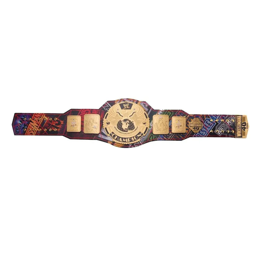 WrestleMania 40 Limited Edition Attitude Era Replica Title Belt ChampionshipBeltUS