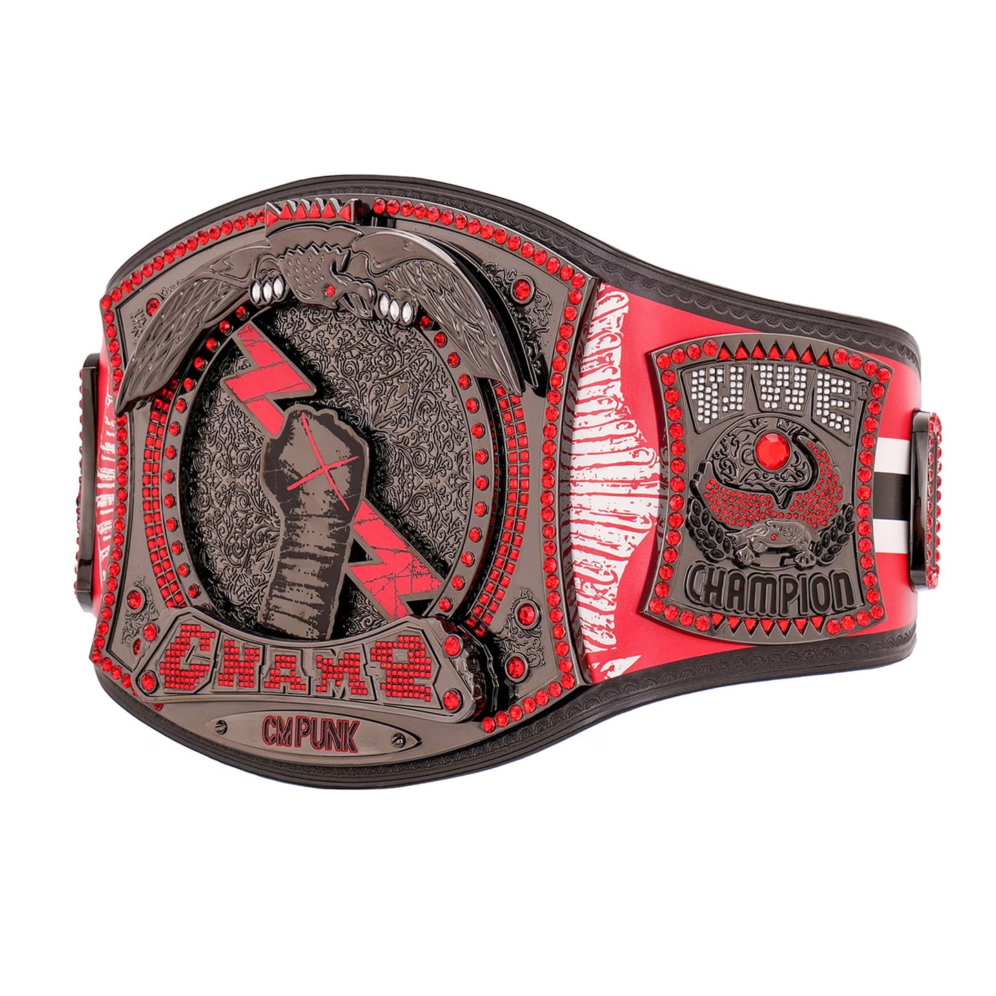 CM Punk Chicago Blackhawks Signature Series Spinner Championship Replica Title Belt ChampionshipBeltUS