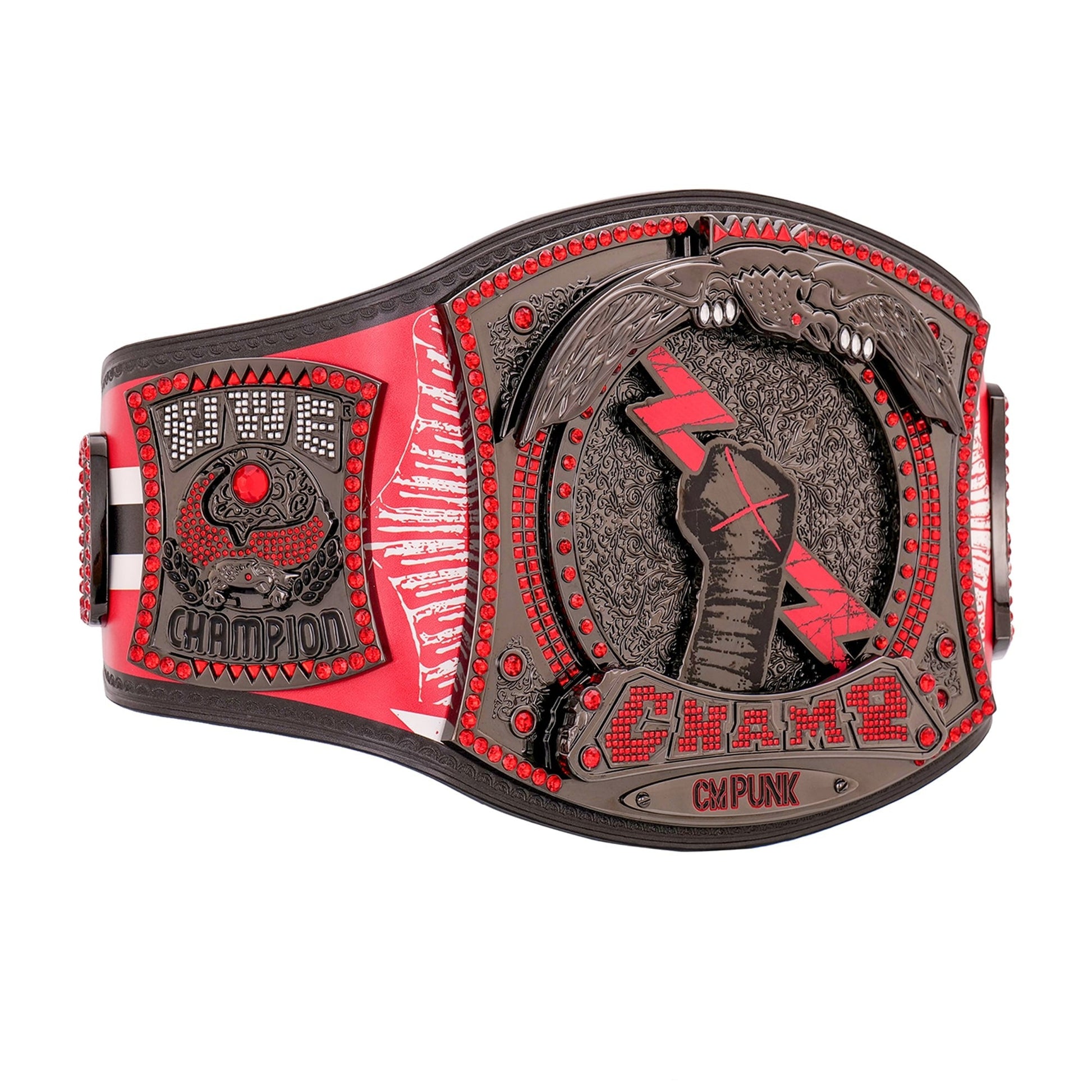 CM Punk Chicago Blackhawks Signature Series Spinner Championship Replica Title Belt ChampionshipBeltUS