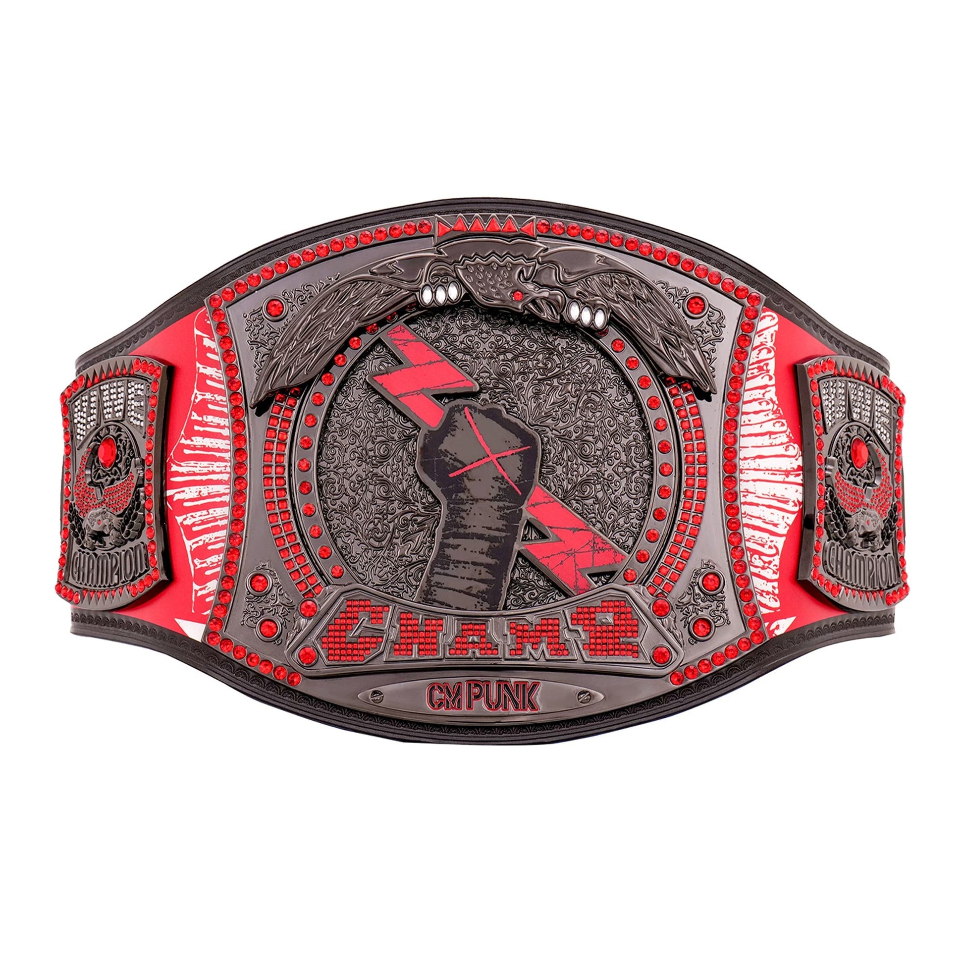 CM Punk Chicago Blackhawks Signature Series Spinner Championship Replica Title Belt ChampionshipBeltUS