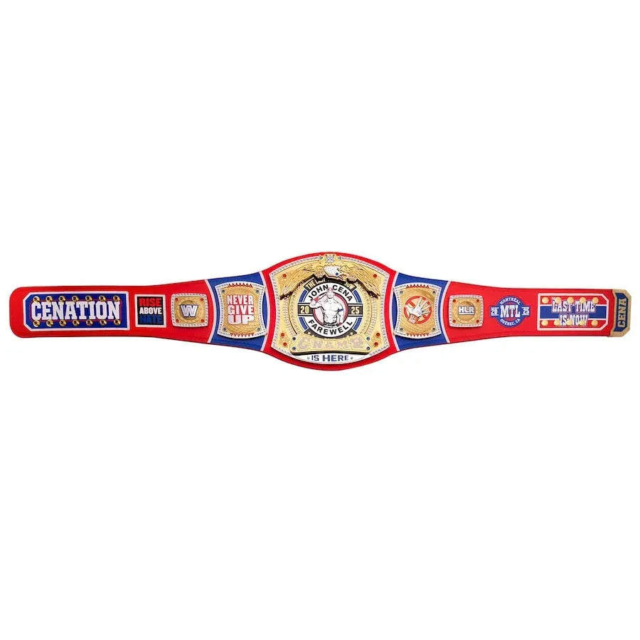 John Cena Farewell Tour 2025 Montreal Spinner Championship Replica Title Belt ChampionshipBeltUS