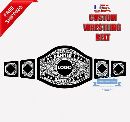 Premium 4lb Custom Championship Belt for Wrestling & Events